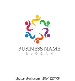 Community, network and social icon design template