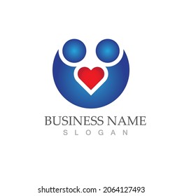 Community, network and social icon design template