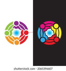 Design-Vorlage für Community-, Netzwerk- und Sozialzeichen