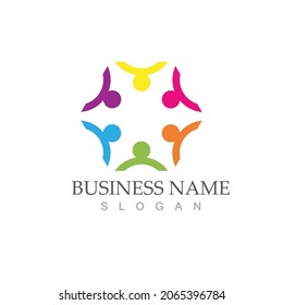 Community, network and social icon design template