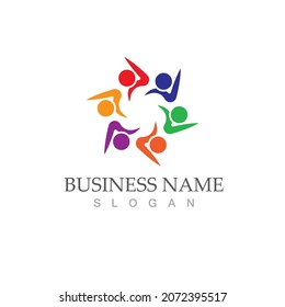 Community, network and social icon design template