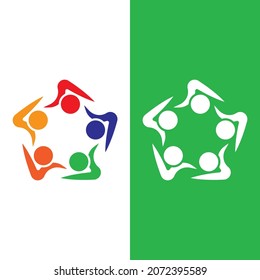 Plantilla de diseño de iconos comunitarios, de red y sociales