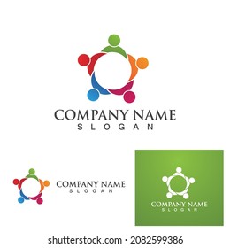 Community, network and social icon design template