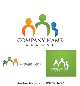 Community, network and social icon design template