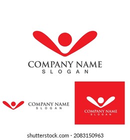 Community, network and social icon design template