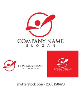 Community, network and social icon design template