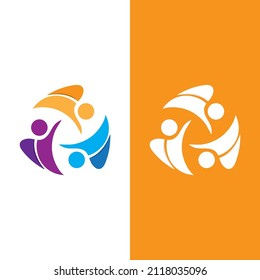 Community, network and social icon design template