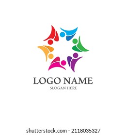 Community, network and social icon design template