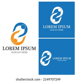 Community, network and social icon design template