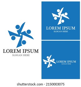 Community, network and social icon design template