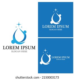 Community, network and social icon design template
