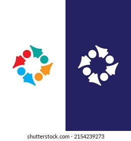 Community, network and social icon design template