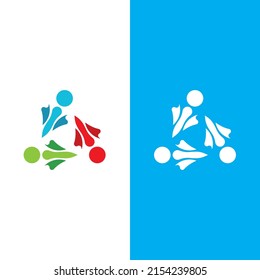 Community, network and social icon design template