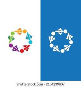 Plantilla de diseño de iconos comunitarios, de red y sociales