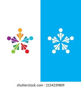 Community, network and social icon design template