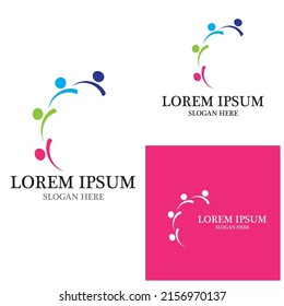 Community, network and social icon design template