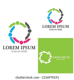 Plantilla de diseño de iconos comunitarios, de red y sociales