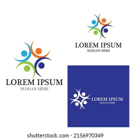 Community, network and social icon design template