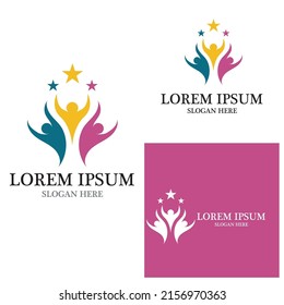 Community, network and social icon design template