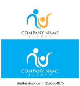 Community, network and social icon design template