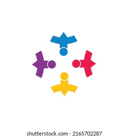 Community, network and social icon design template