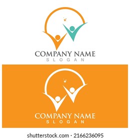 Community, network and social icon design template