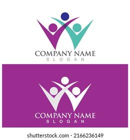 Community, network and social icon design template