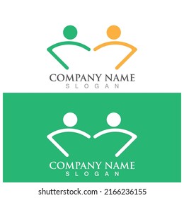 Community, network and social icon design template