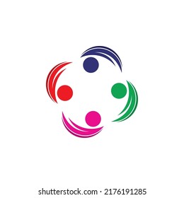 Community, network and social icon design template