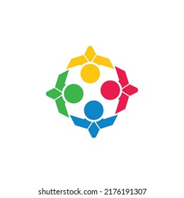Community, network and social icon design template
