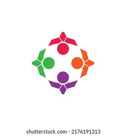 Plantilla de diseño de iconos comunitarios, de red y sociales