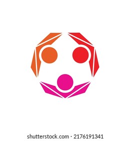 Community, network and social icon design template