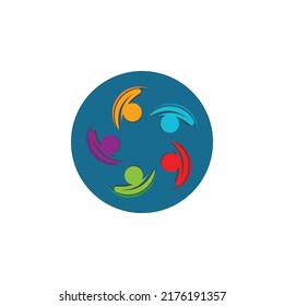Plantilla de diseño de iconos comunitarios, de red y sociales