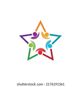 Community, network and social icon design template