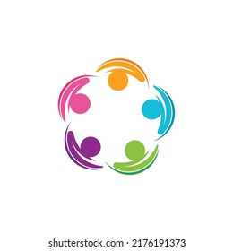 Community, network and social icon design template