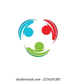 Community, network and social icon design template