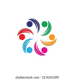 Community, network and social icon design template