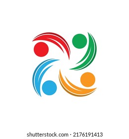 Plantilla de diseño de iconos comunitarios, de red y sociales