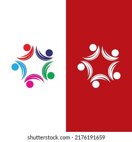 Community, network and social icon design template