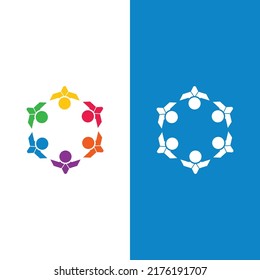 Plantilla de diseño de iconos comunitarios, de red y sociales