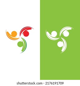 Community, network and social icon design template
