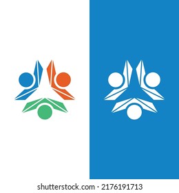 Community, network and social icon design template
