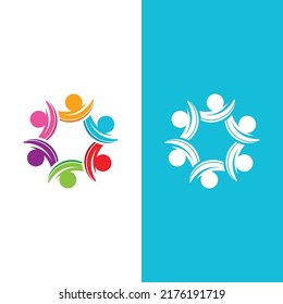 Community, network and social icon design template