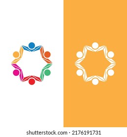 Plantilla de diseño de iconos comunitarios, de red y sociales