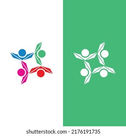 Community, network and social icon design template