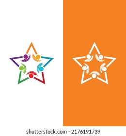 Community, network and social icon design template
