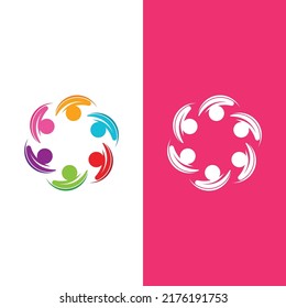 Community, network and social icon design template