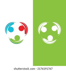 Community, network and social icon design template