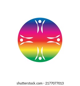 Plantilla de diseño de iconos comunitarios, de red y sociales