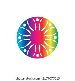 Community, network and social icon design template